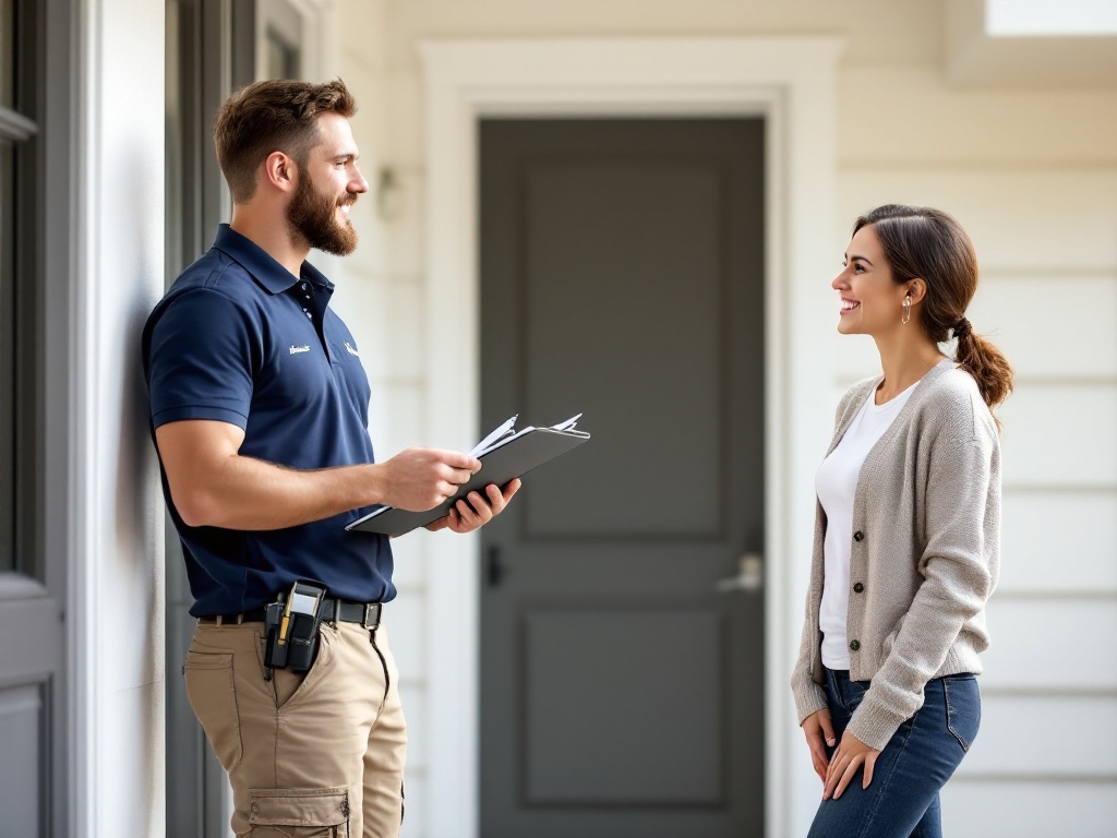 Experienced pest control technician in Plainfield, NJ attacking a bug infestation